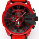 Diesel Men's Chronograph Mega Chief Red Watch - DZ4526