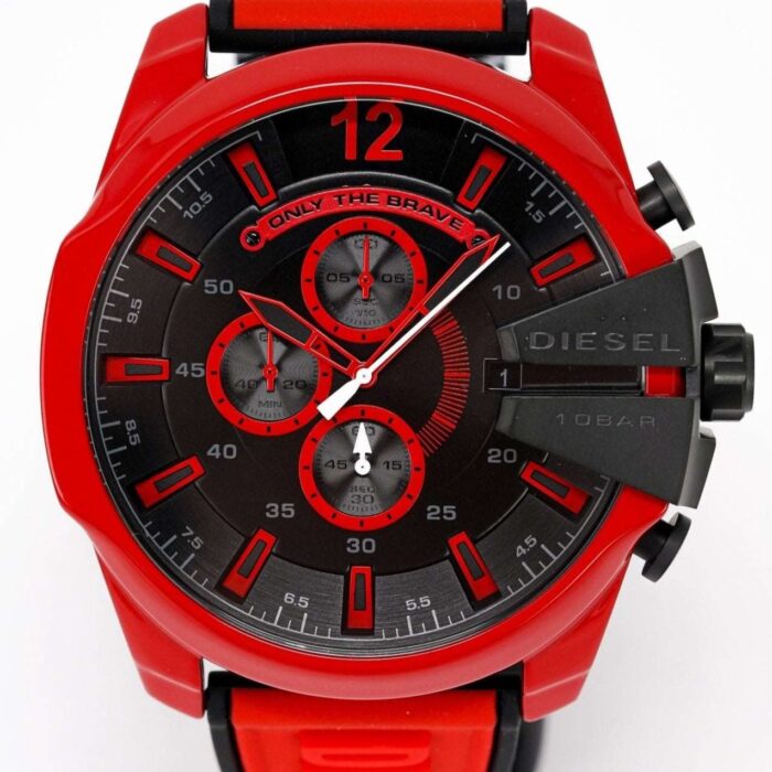 Diesel Men's Chronograph Mega Chief Red Watch - DZ4526 - Image 5