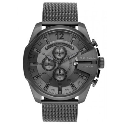 Diesel Men's Chronograph Mega Chief Gunmetal Mesh Watch - DZ4527