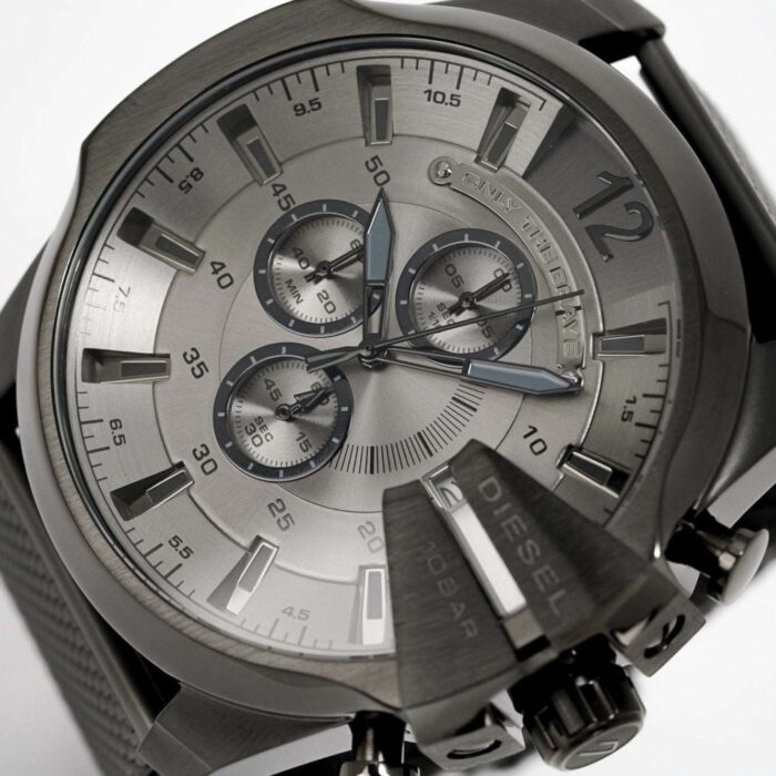 Diesel Men's Chronograph Mega Chief Gunmetal Mesh Watch - DZ4527 - Image 2