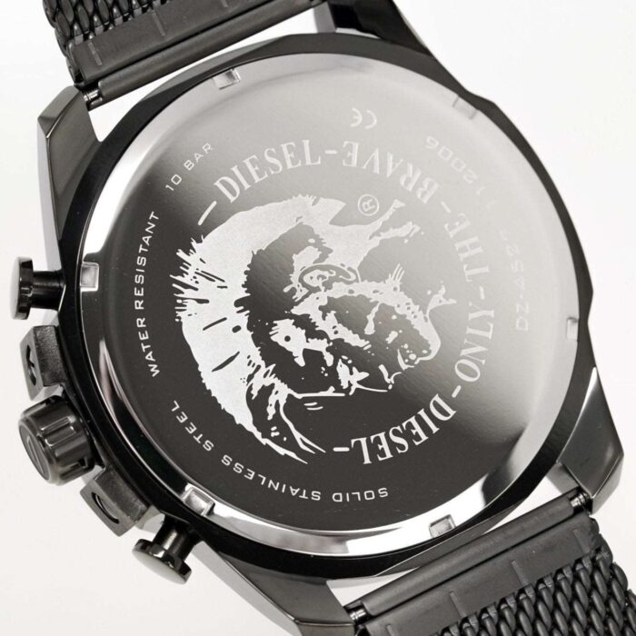 Diesel Men's Chronograph Mega Chief Gunmetal Mesh Watch - DZ4527 - Image 5