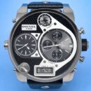 Diesel Men's Chronograph Big Daddy Silver Black Watch - DZ7125