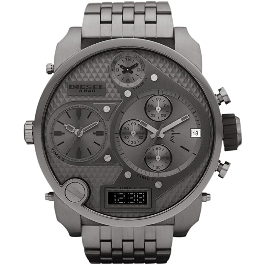 Diesel Men's Chronograph Big Daddy Gun Metal Watch - DZ7247