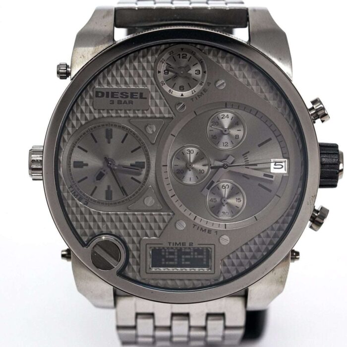 Diesel Men's Chronograph Big Daddy Gun Metal Watch - DZ7247 - Image 4