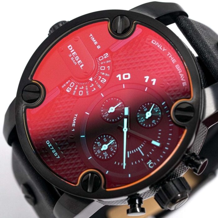 Diesel Men's Chronograph Little Daddy Blue Black Watch - DZ7257 - Image 3