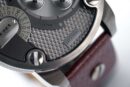 Diesel Men's Chronograph Little Daddy Gun Metal Brown Watch - DZ7258