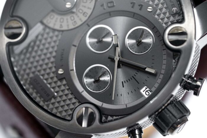 Diesel Men's Chronograph Little Daddy Gun Metal Brown Watch - DZ7258 - Image 6