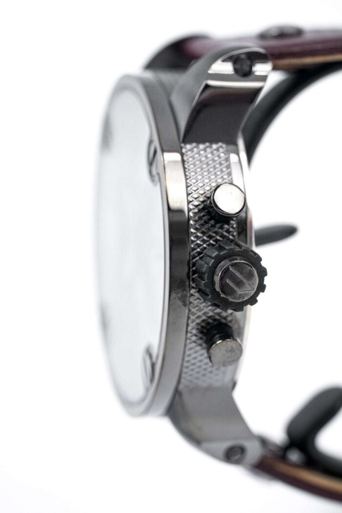 Diesel Men's Chronograph Little Daddy Gun Metal Brown Watch - DZ7258 - Image 8