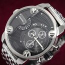 Diesel Men's Chronograph Little Daddy Black Silver Watch - DZ7259