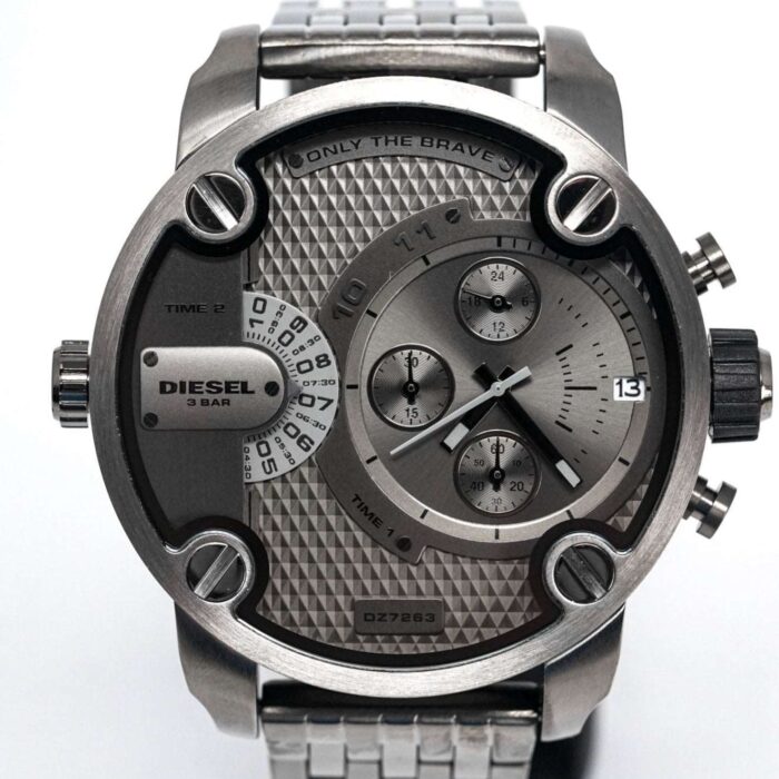 Diesel Men's Chronograph Little Daddy Gun Metal Watch - DZ7263 - Image 4