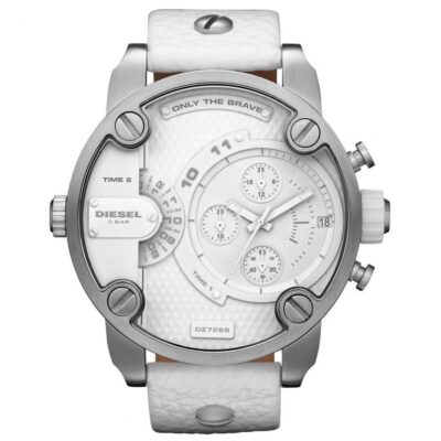 Diesel Men's White Mr Daddy 2.0 Chronograph Watch - DZ7265