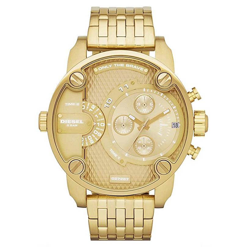 Diesel Men's Little Daddy Gold Stainless Steel Chronograph Watch - DZ7287