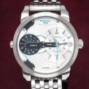 Diesel Men's Mini Daddy Silver Watch - DZ7305