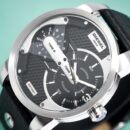 Diesel Men's Mini Daddy Silver Black Watch - DZ7307