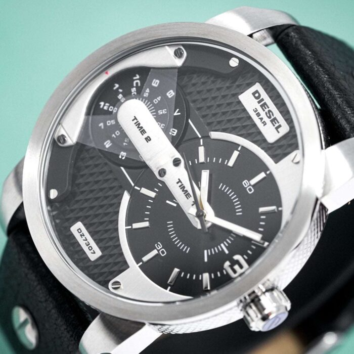 Diesel Men's Mini Daddy Silver Black Watch - DZ7307 - Image 3