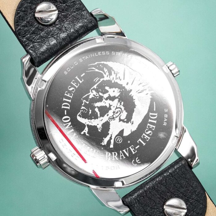 Diesel Men's Mini Daddy Silver Black Watch - DZ7307 - Image 5