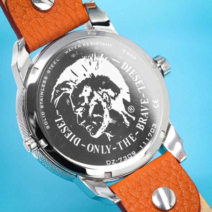 Diesel Men's Mini Daddy Silver Brown Watch - DZ7309 - Image 4