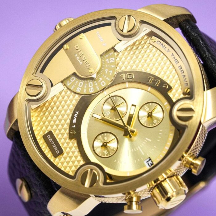 Diesel Men's Chronograph Little Daddy Gold Watch - DZ7363 - Image 3