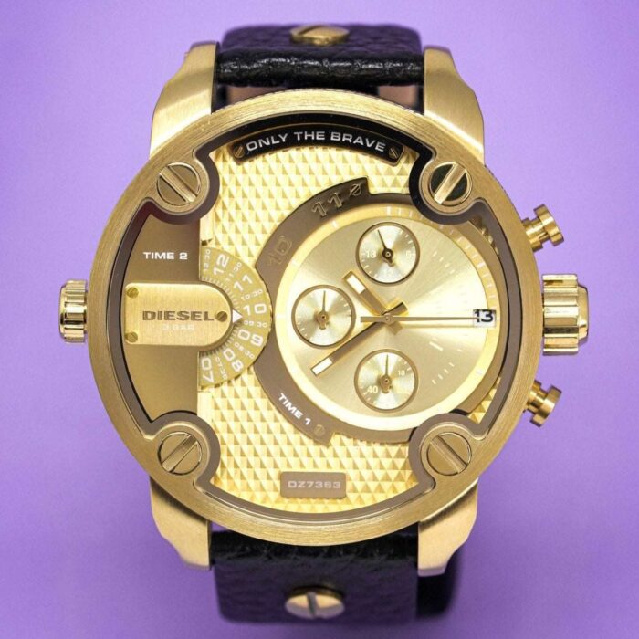 Diesel Men's Chronograph Little Daddy Gold Watch - DZ7363 - Image 5