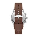 Fossil Sport Tourer Chronograph Brown Leather Strap Cream Dial Men's Watch - FS6042