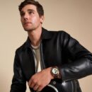 Fossil Sport Tourer Chronograph Brown Leather Strap Cream Dial Men's Watch - FS6042