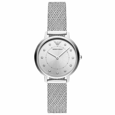 Emporio Armani Ladies Silver Watch - AR11128
