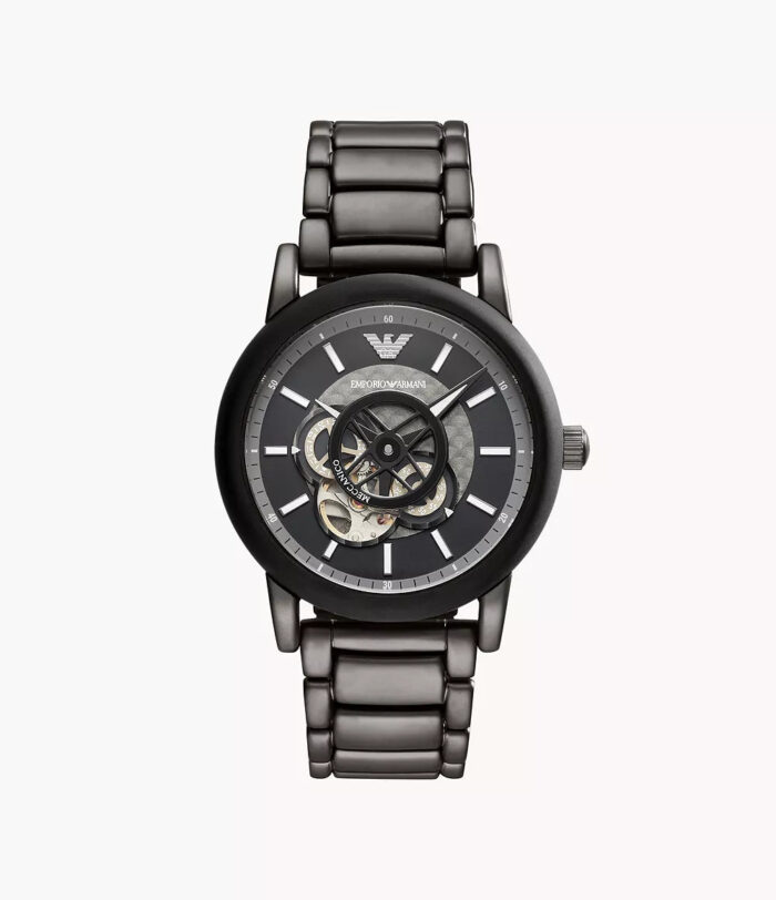 Emporio Armani Ladies Automatic T-Bar Gianni Rose Gold Watch - AR11145 - Image 4