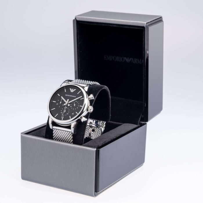 Emporio Armani Men's Black Chronograph Watch - AR1811 - Image 4