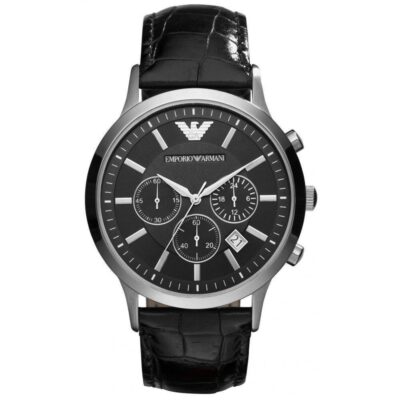 Emporio Armani Men's Black Chronograph Watch - AR2447