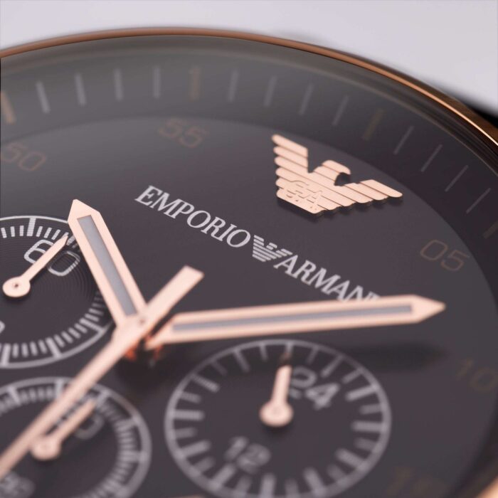 Emporio Armani Men's Rose Gold Chronograph Watch - AR5905 - Image 3