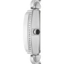 Emporio Armani Gianni T-Bar Quartz White Dial Silver Steel Strap Watch For Women - AR11405