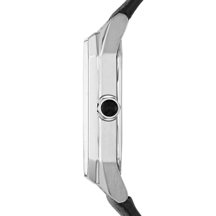 Emporio Armani Gioia Analog Mother of Pearl Dial Black Leather Strap Watch For Women - AR11148 - Image 8