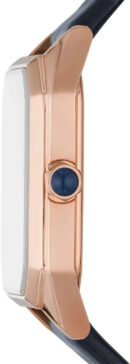 Emporio Armani Gioia Quartz Mother of Pearl Blue Dial Blue Leather Strap Watch For Women - AR11426