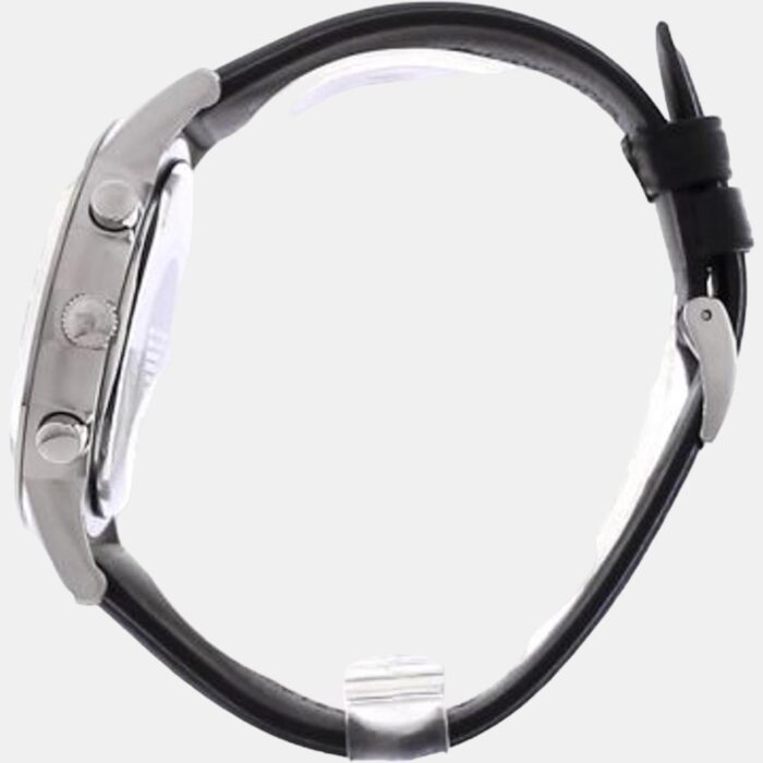 Emporio Armani Giovanni Chronograph Black Dial Black Leather Strap Watch For Men - AR11431 - Image 7
