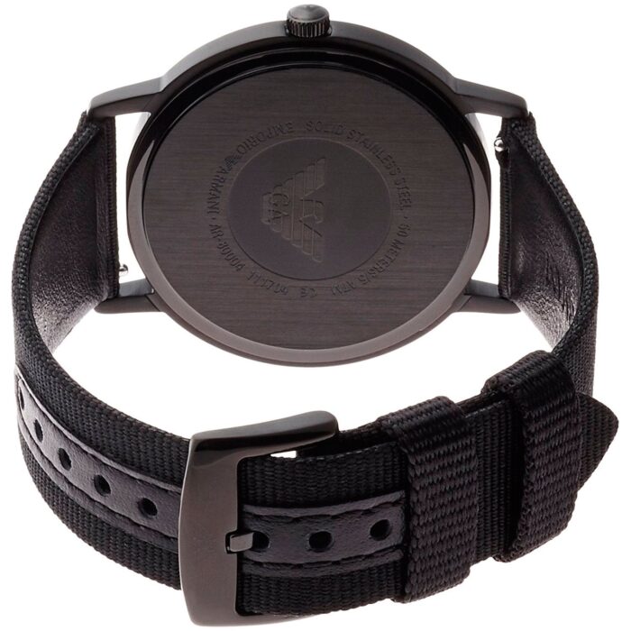 Emporio Armani Kappa Analog White Dial Two Tone Nylon Strap Watch For Men - AR80004 - Image 5