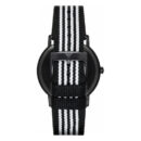 Emporio Armani Kappa Analog White Dial Two Tone Nylon Strap Watch For Men - AR80004