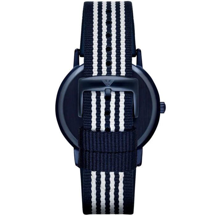 Emporio Armani Kappa Dress White Dial Two Tone NATO Strap Watch For Men - AR80005 - Image 8