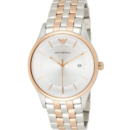 Emporio Armani Lambda Analog Silver Dial Two Tone Steel Strap Watch For Men - AR11044