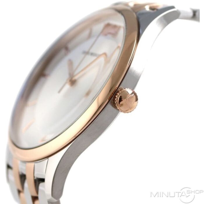 Emporio Armani Lambda Analog Silver Dial Two Tone Steel Strap Watch For Men - AR11044 - Image 5