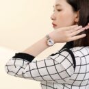 Emporio Armani Meccanico Automatic Mother of Pearl Dial Two Tone Steel Strap Watch For Women - AR60049