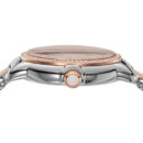 Emporio Armani Three Hand Quartz Mother of Pearl Dial Two Tone Steel Strap Watch For Women - AR11569