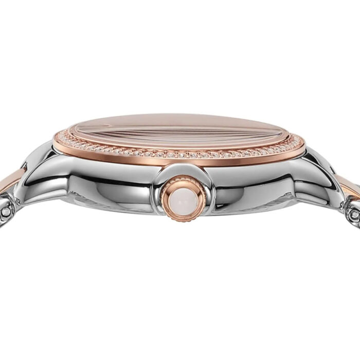 Emporio Armani Three Hand Quartz Mother of Pearl Dial Two Tone Steel Strap Watch For Women - AR11569 - Image 10