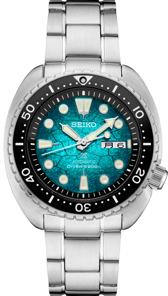 Seiko US Special Edition Automatic Green Dial Silver Steel Strap Watch for Men - SRPH57 - Image 2