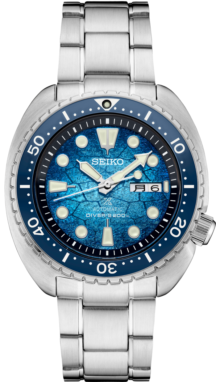 Seiko Prospex US Special Edition Automatic Blue Dial Silver Steel Strap Watch for Men - SRPH59 - Image 2
