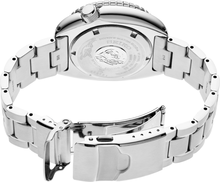 Seiko Prospex US Special Edition Automatic Blue Dial Silver Steel Strap Watch for Men - SRPH59 - Image 4