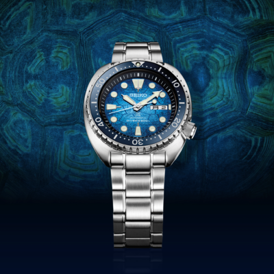 Seiko Prospex US Special Edition Automatic Blue Dial Silver Steel Strap Watch for Men - SRPH59